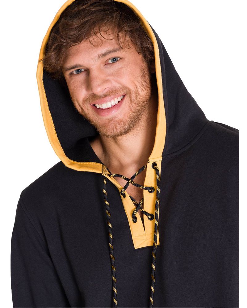 Poleron-Manga-Larga-Hombre-CENTENNIAL-LACE-UP-HOODIE-Negro-Cat