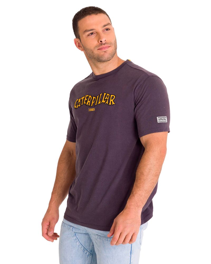 Polera-Manga-Corta-Casual-Hombre-HERITAGE-1925-GRAPHIC-TEE-Carbon-Cat