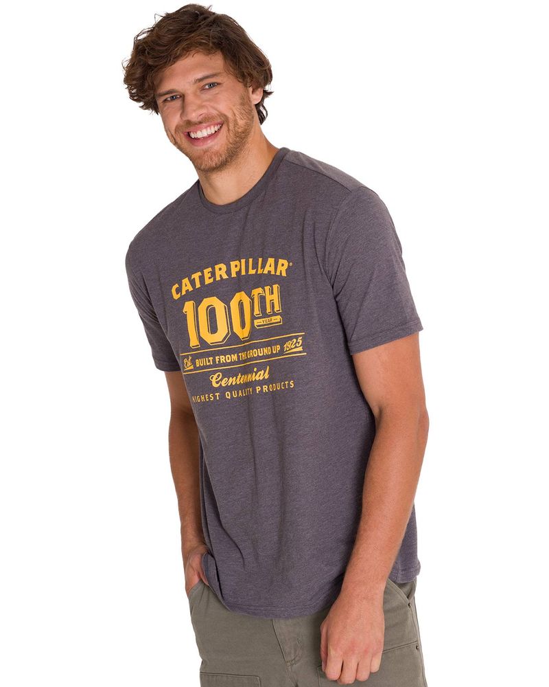 Polera-Manga-Corta-Casual-Hombre-CENTENNIAL-100-YEARS-GRAPHIC-TEE-Gris-Clara-Cat