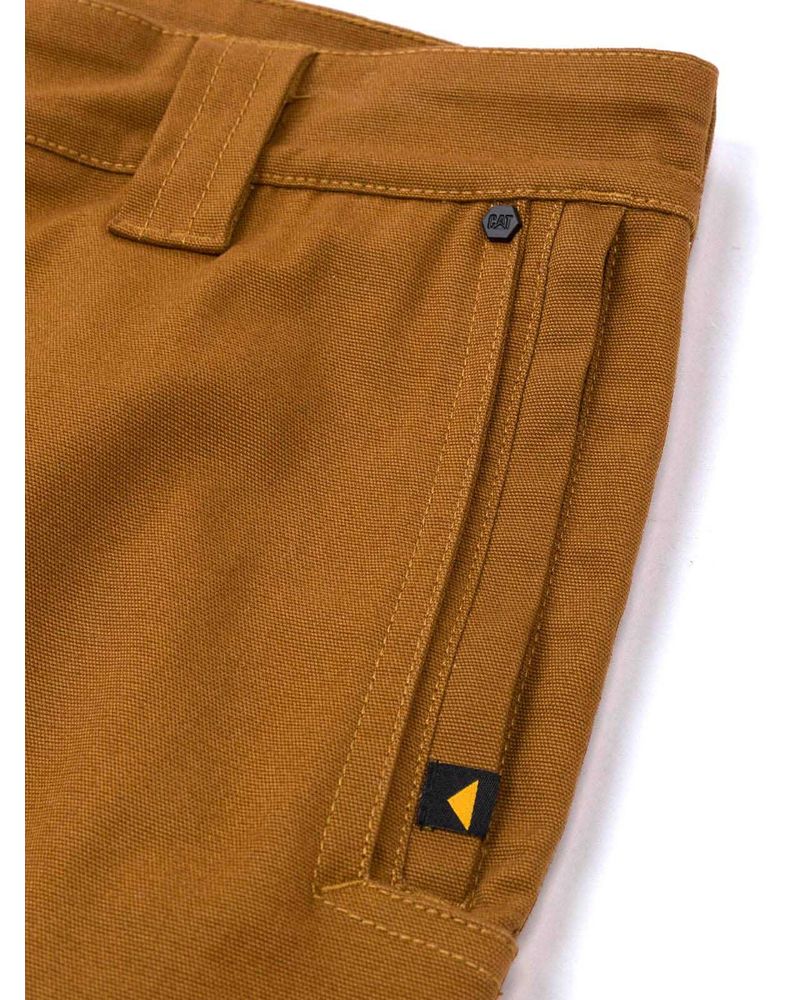 Pantalon-Tiro-Medio-Casual-Hombre-BRUSH-PANT-Cafe-Cat