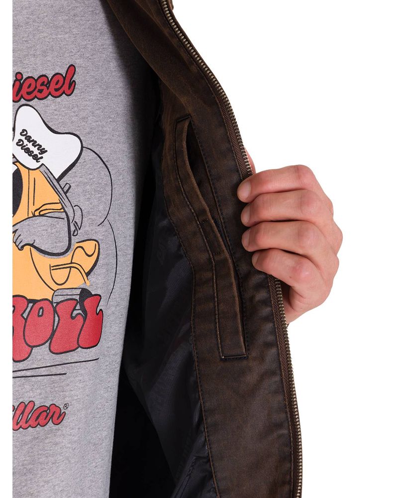 Chaqueta-Manga-Larga-Hombre-WAXED-CHORE-Cafe-Oscura-Cat