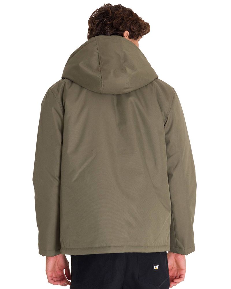 Chaqueta-Manga-Larga-Hombre-HEAVYWEIGHT-INSULATED-HOODED-WORK-JACKET-Oliva-Cat