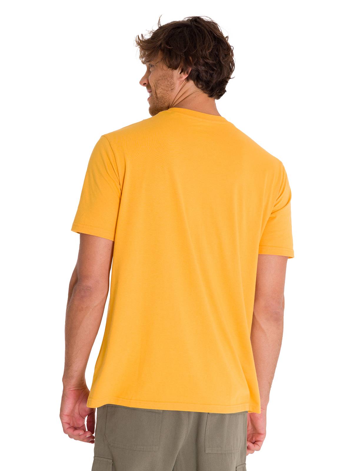 Polera Manga Corta Casual Hombre EQUIPMENT GRAPHIC TEE Amarilla Cat