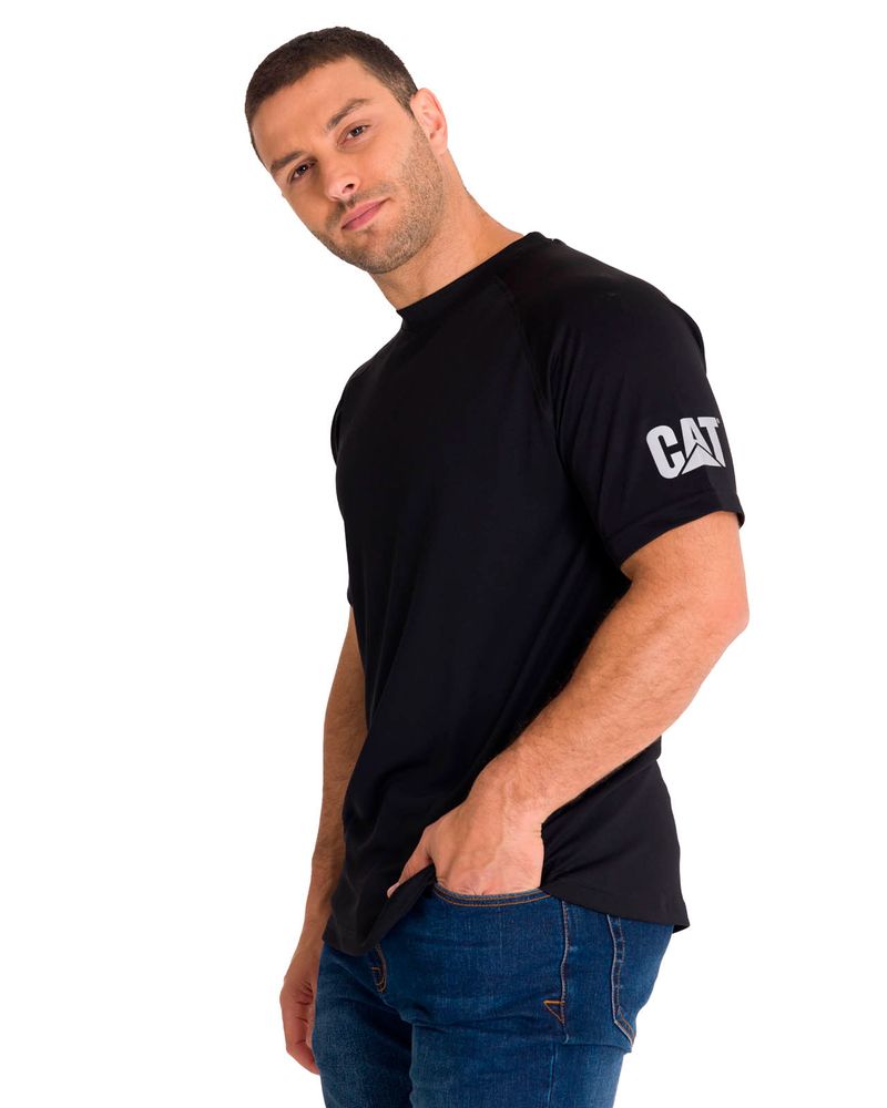 Polera-Manga-Corta-Hombre-LIGHTWEIGHT-COOLING-S-S-CREW-TEE-Negra-Cat