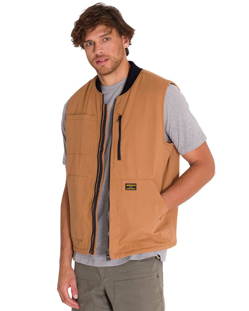 Chaqueta-Sin-Mangas-Hombre-UTILITY-SHERPA-LINED-VEST-Cafe-Cat