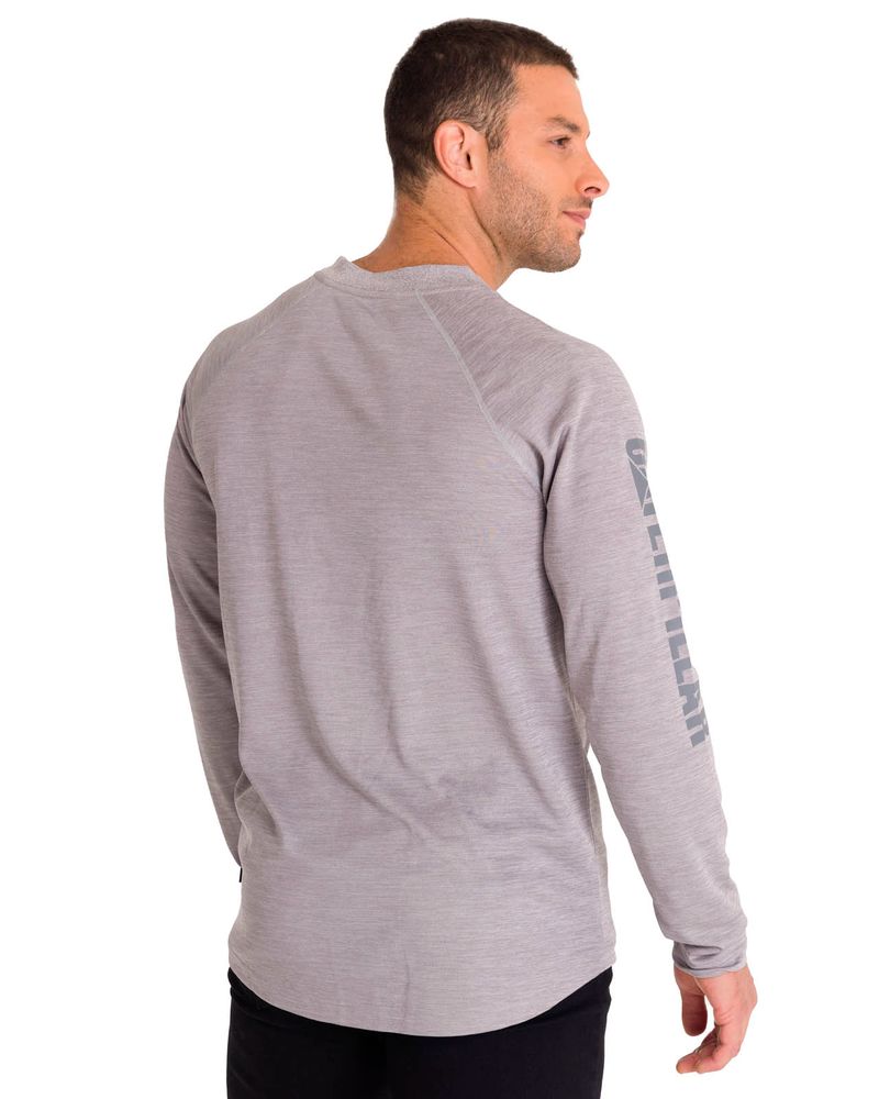 Polera-Manga-Larga-Hombre-LIGHTWEIGHT-COOLING-L-S-CREW-TEE-Gris-Cat