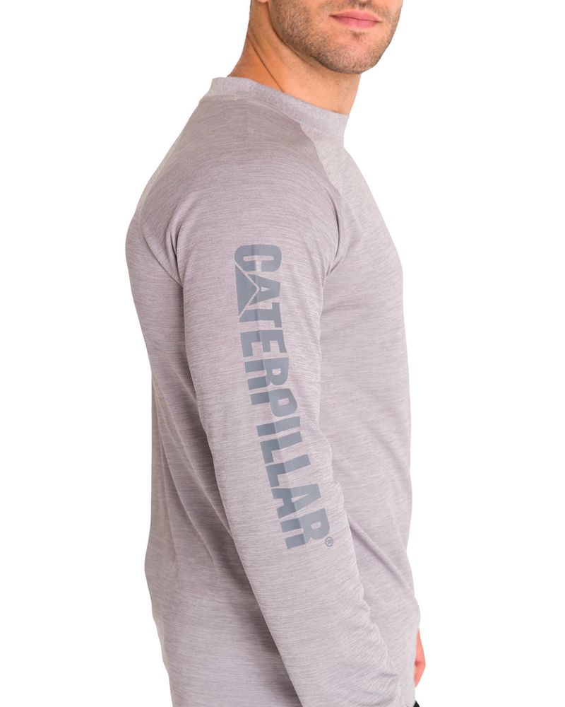 Polera-Manga-Larga-Hombre-LIGHTWEIGHT-COOLING-L-S-CREW-TEE-Gris-Cat