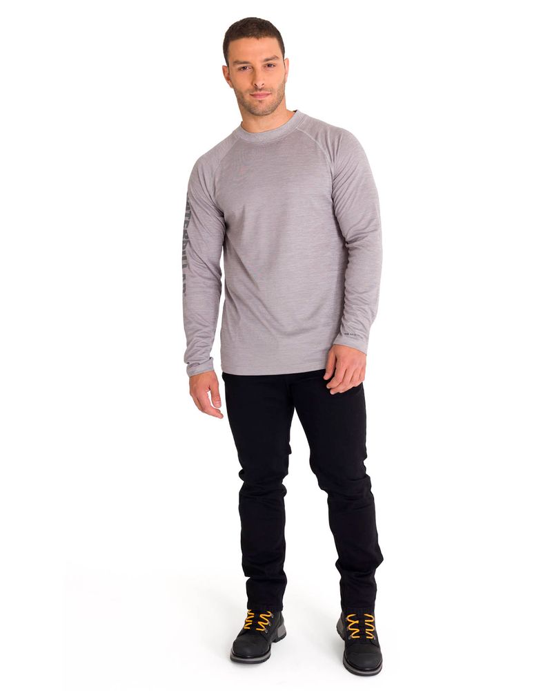 Polera-Manga-Larga-Hombre-LIGHTWEIGHT-COOLING-L-S-CREW-TEE-Gris-Cat