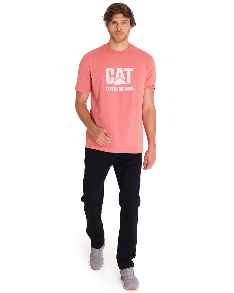 Polera-Manga-Corta-Casual-Unisex-DO-THE-WORK-GRAPHIC-TEE-Rosada-Cat
