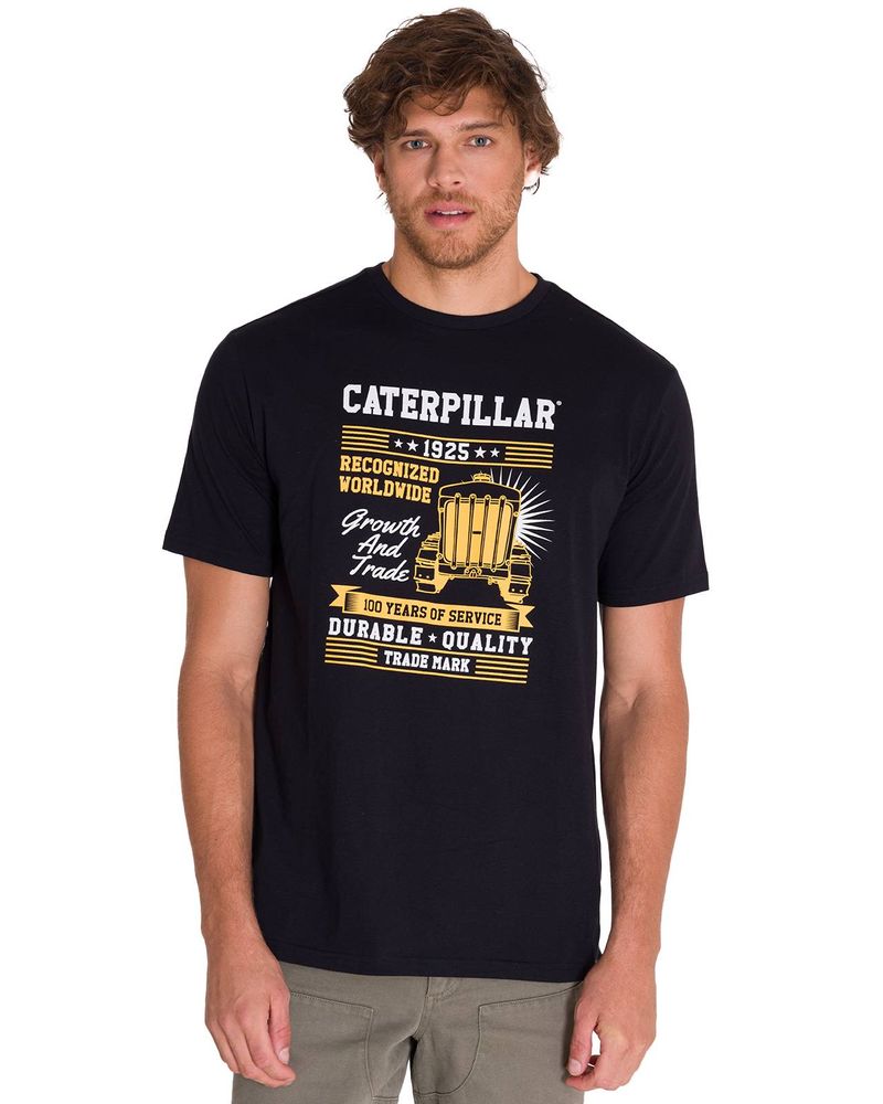 Polera-Manga-Corta-Casual-Hombre-CENTENNIAL-100-YEARS-GRAPHIC-TEE-Negra-Cat