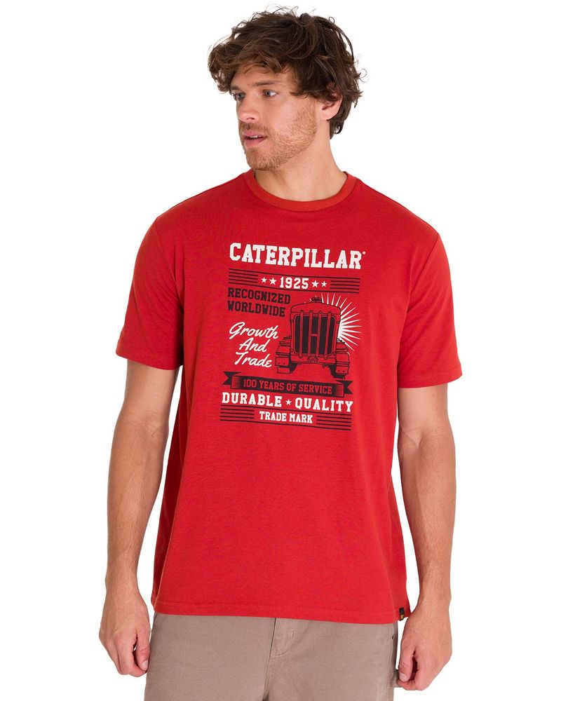 Polera-Manga-Corta-Casual-Hombre-CENTENNIAL-100-YEARS-GRAPHIC-TEE--Roja-Cat