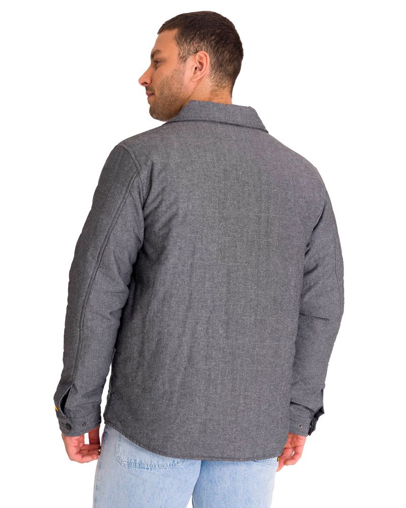 Chaqueta-Manga-Larga-Hombre-INSULATED-SNAP-FRONT-SHIRT-Gris-Oscura-Cat