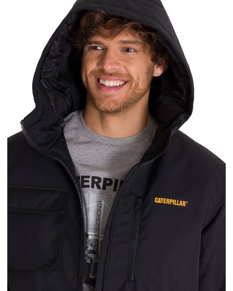 Chaqueta-Manga-Larga-Hombre-HEAVYWEIGHT-INSULATED-HOODED-WORK-JACKET-Negra-Cat