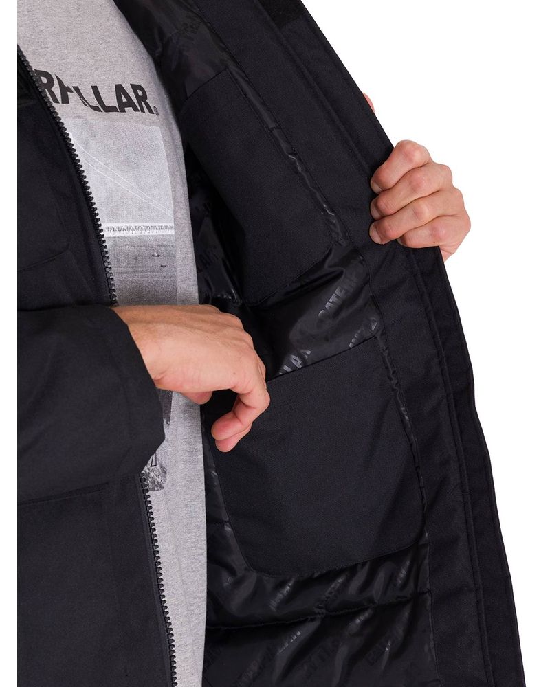 Chaqueta-Manga-Larga-Hombre-HEAVYWEIGHT-INSULATED-HOODED-WORK-JACKET-Negra-Cat