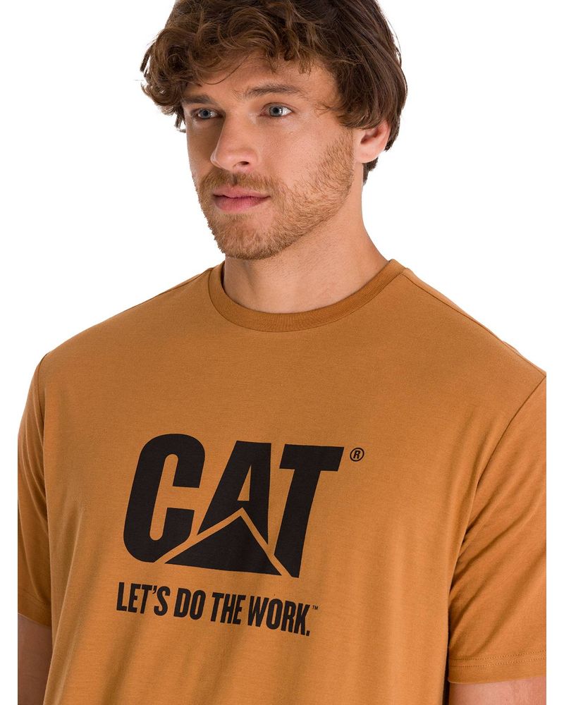 Polera-Manga-Corta-Unisex-Hombre-DO-THE-WORK-GRAPHIC-TEE-Cafe-Cat