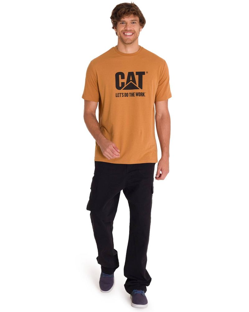 Polera-Manga-Corta-Unisex-Hombre-DO-THE-WORK-GRAPHIC-TEE-Cafe-Cat