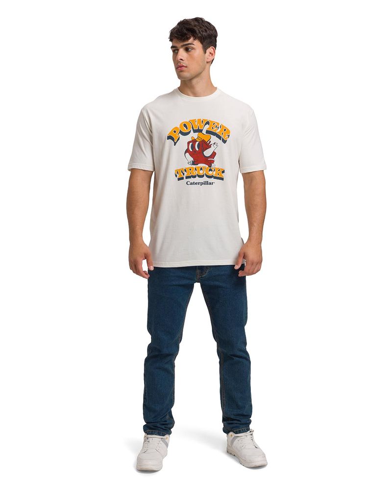 Polera-Manga-Corta-Casual-Hombre-RETRO-DANNY-DIESEL-GRAPHIC-TEE-Blanca-Cat