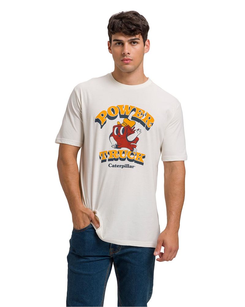 Polera-Manga-Corta-Casual-Hombre-RETRO-DANNY-DIESEL-GRAPHIC-TEE-Blanca-Cat