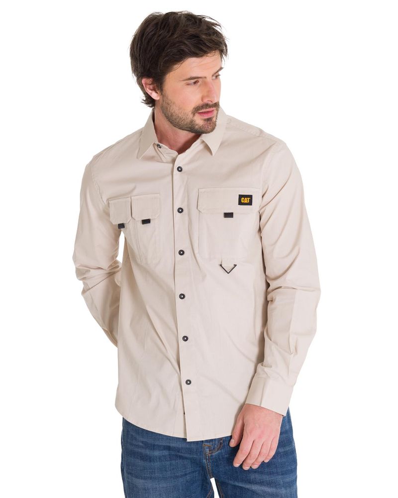 Camisa-Manga-Larga-Hombre-Utility-L-S-Beige-Cat