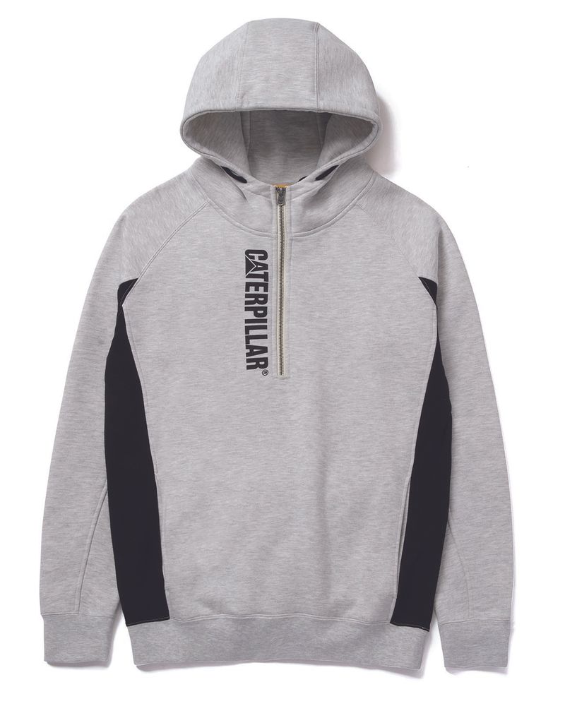 Poleron-Manga-Larga-Hombre-Thompson-Quarter-Zip-Hoodie-Gris-Cat