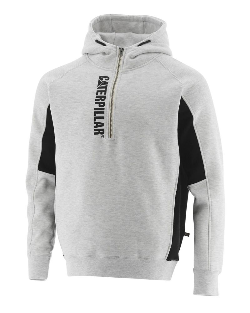 Poleron-Manga-Larga-Hombre-Thompson-Quarter-Zip-Hoodie-Gris-Cat