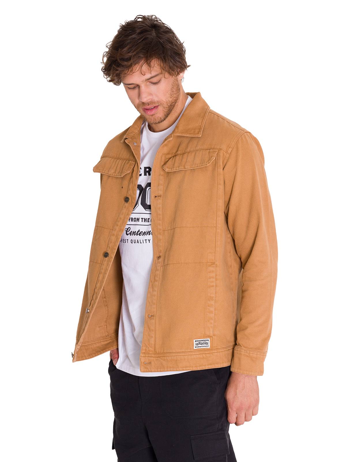 Chaqueta Manga Larga Hombre Heritage Uniform Twill Shirt Caramelo Cat