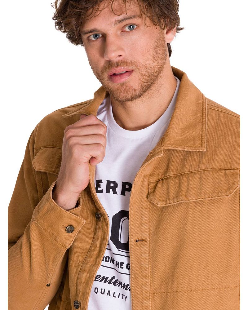 Chaqueta-Manga-Larga-Hombre-Heritage-Uniform-Twill-Shirt-Caramelo-Cat