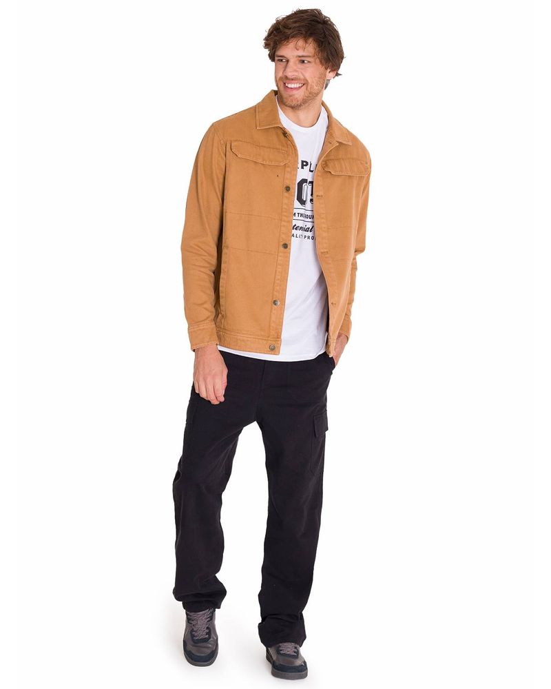 Chaqueta-Manga-Larga-Hombre-Heritage-Uniform-Twill-Shirt-Caramelo-Cat