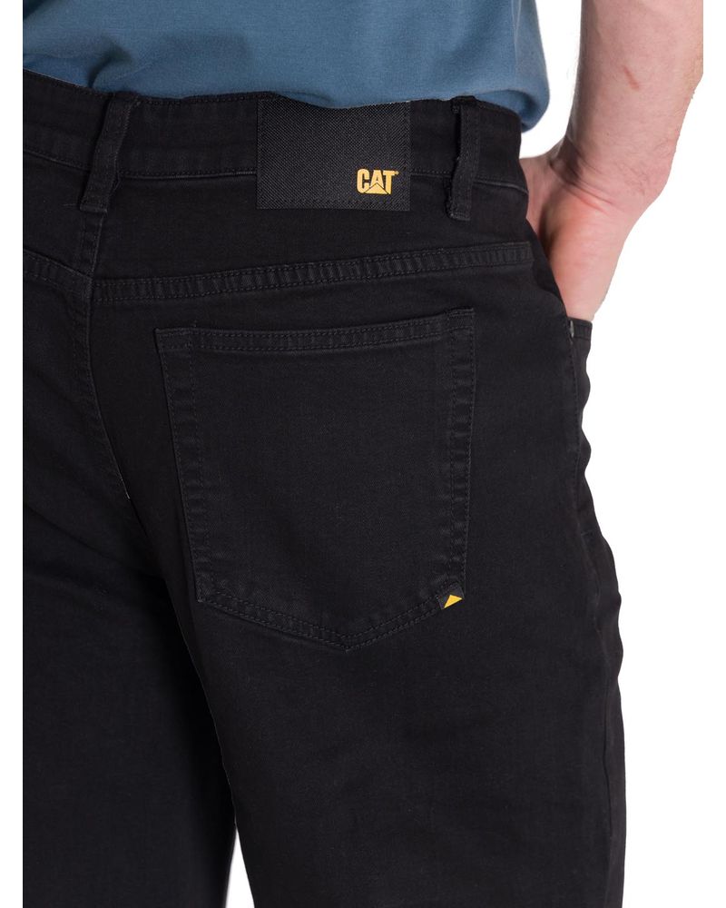 Jeans-Stretch-Hombre-Triblend-Denim-Original-Negro-Cat