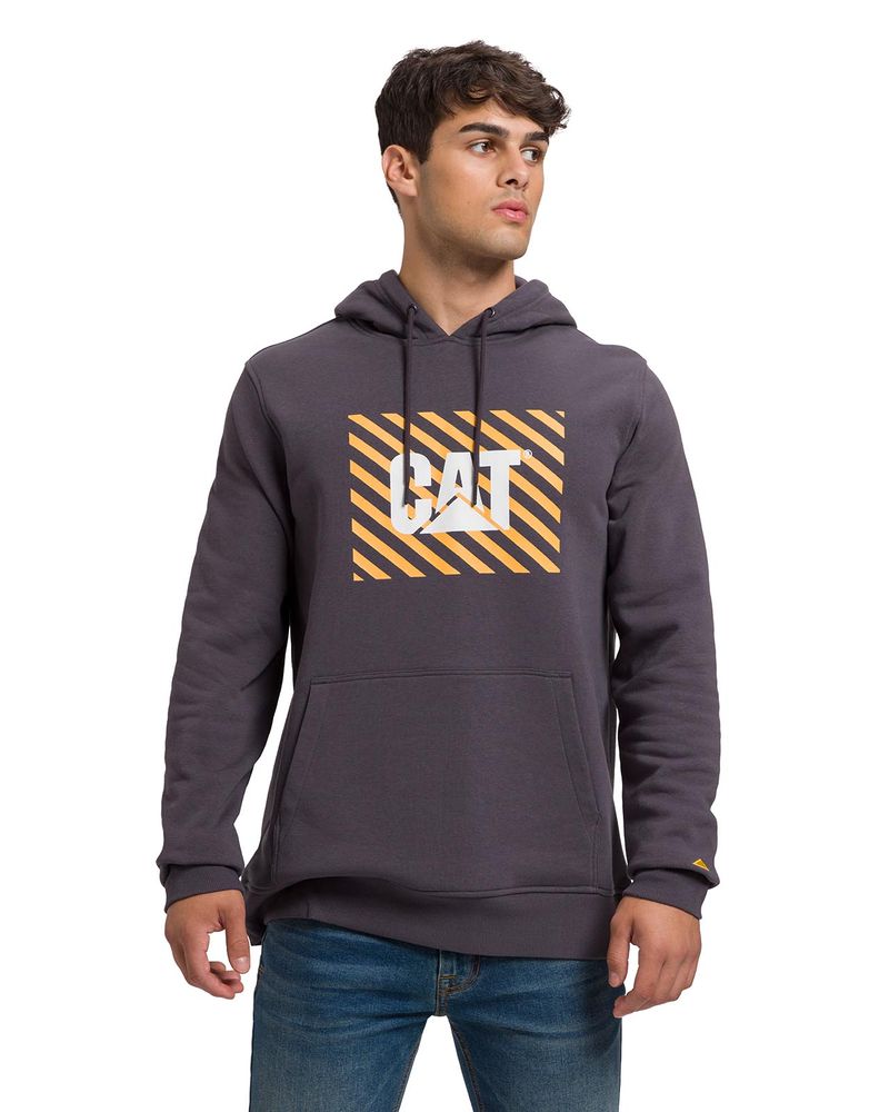 Poleron-Manga-Larga-Unisex-Graphic-Pullover-Hoodie-Gris-Oscuro-Cat