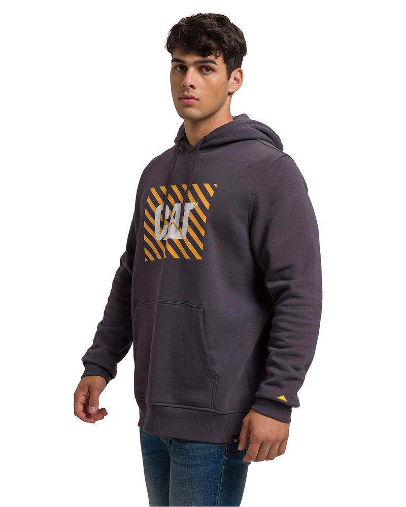 Poleron-Manga-Larga-Unisex-Graphic-Pullover-Hoodie-Gris-Oscuro-Cat