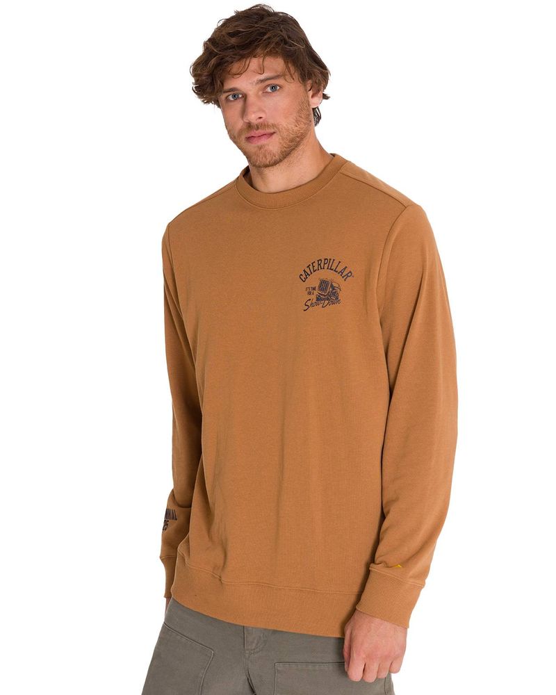 Poleron-Manga-Larga-Hombre-Graphic-French-Terry-Crewneck-Caramelo-Cat