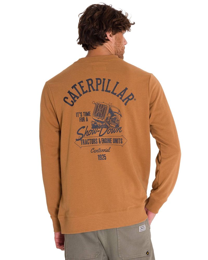 Poleron-Manga-Larga-Hombre-Graphic-French-Terry-Crewneck-Caramelo-Cat
