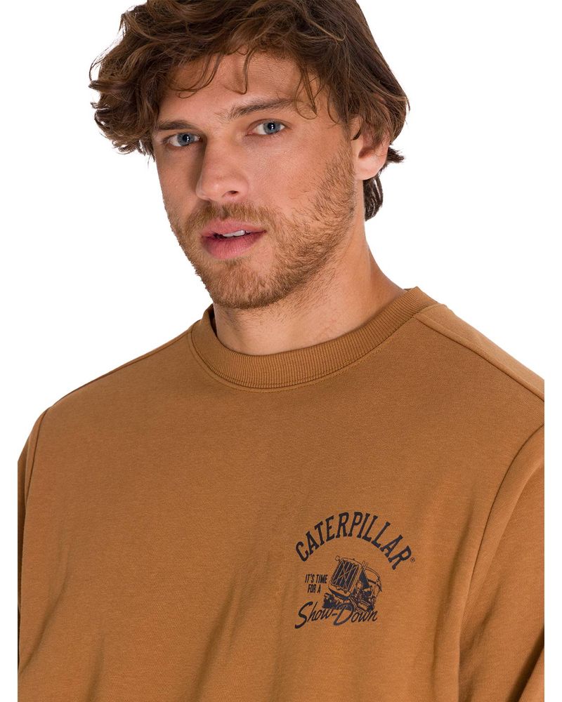 Poleron-Manga-Larga-Hombre-Graphic-French-Terry-Crewneck-Caramelo-Cat