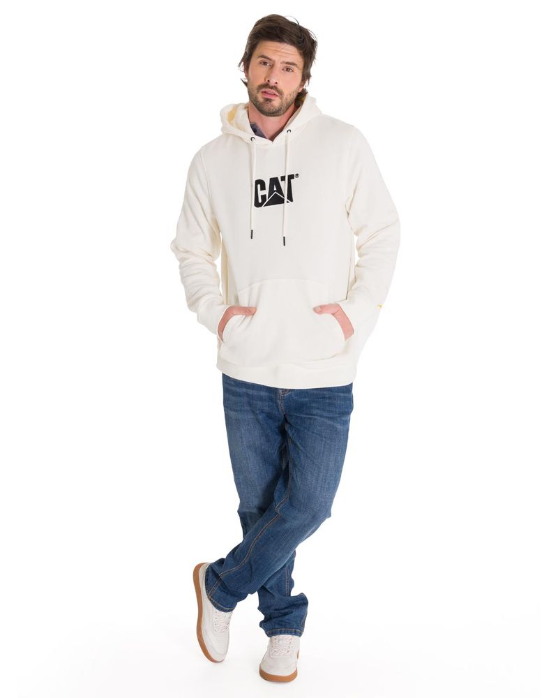 Poleron-Manga-Larga-Unisex-Fleece-Cat-Logo-Pullover-Hoodie-Perla-Cat