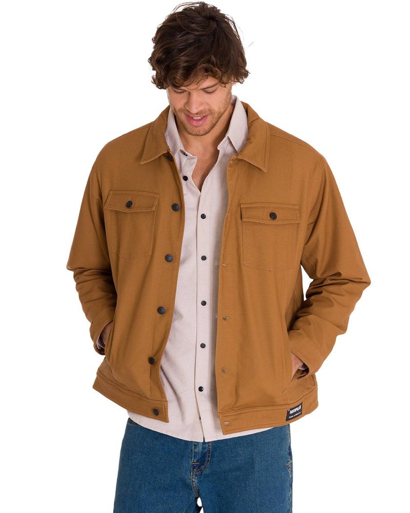 Chaqueta-Manga-Larga-Hombre-Trucker-Bronce-Cat