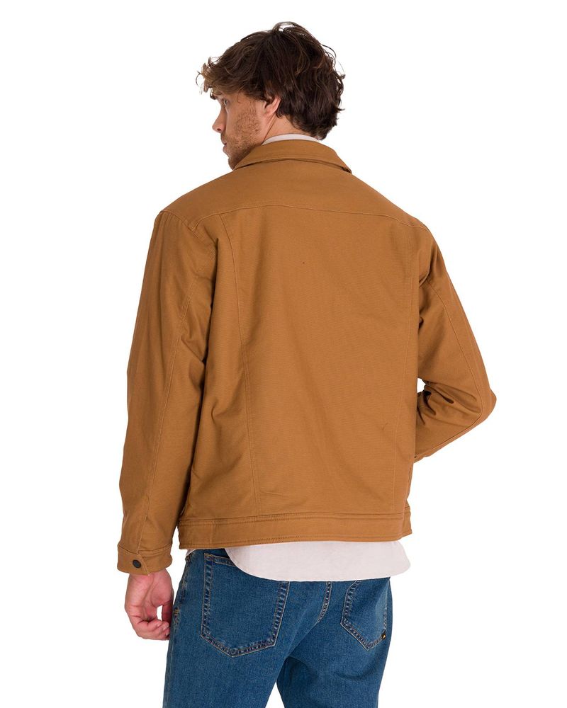 Chaqueta-Manga-Larga-Hombre-Trucker-Bronce-Cat