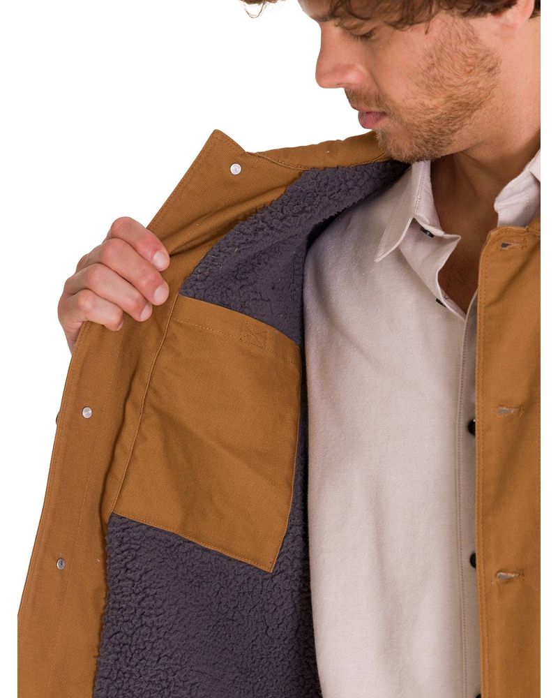 Chaqueta-Manga-Larga-Hombre-Trucker-Bronce-Cat