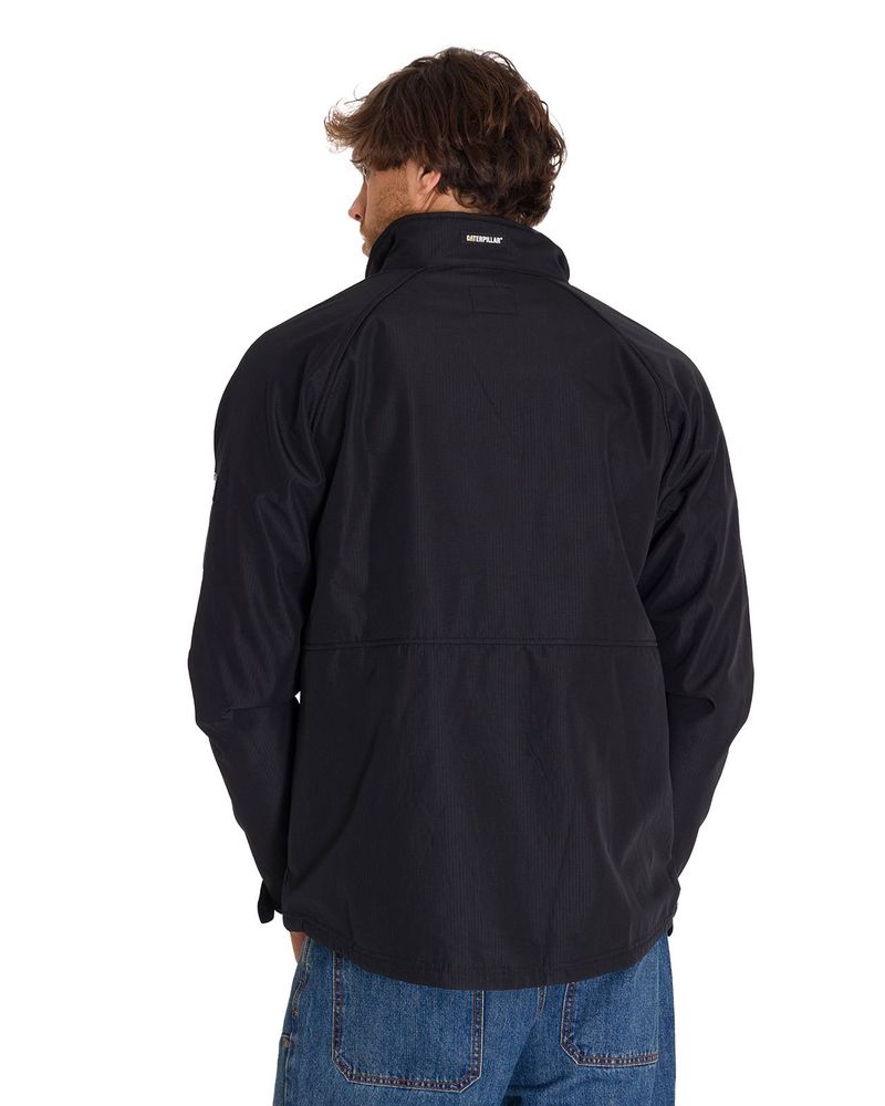 Chaqueta-Manga-Larga-Hombre-Ripstop-Softshell-Negra-Cat
