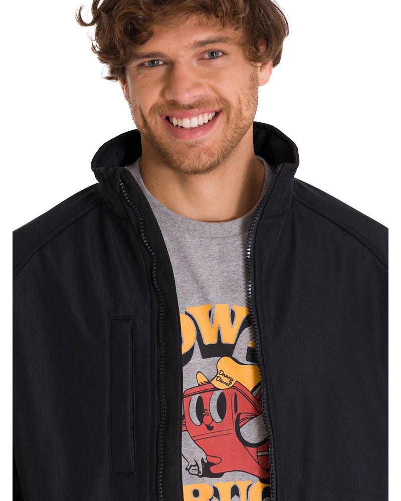 Chaqueta-Manga-Larga-Hombre-Ripstop-Softshell-Negra-Cat