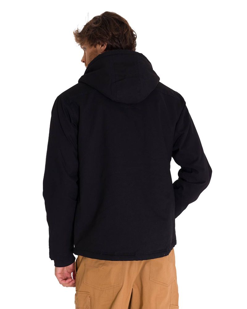 Chaqueta-Manga-Larga-Hombre-Hooded-Sherpa-Lined-Negra-Cat