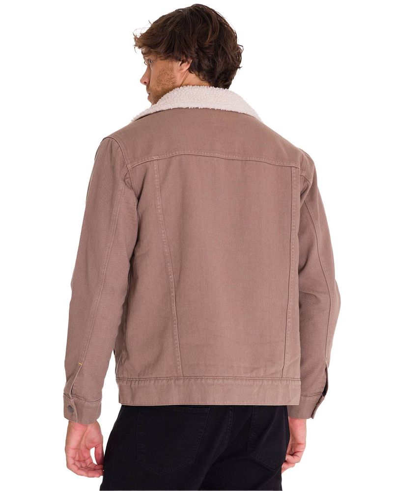 Chaqueta-Manga-Larga-Unisex-Sherpa-Lined-Work-Taupe-Cat