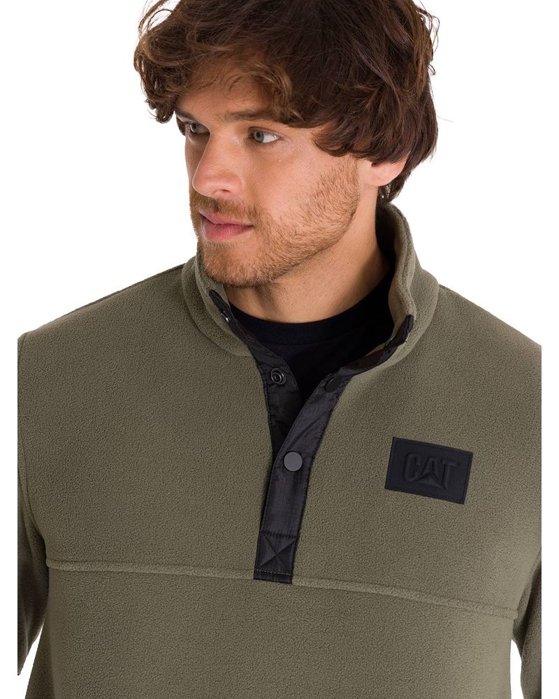Polar-Manga-Larga-Hombre-Fleece-Half-Snap-Oliva-Cat