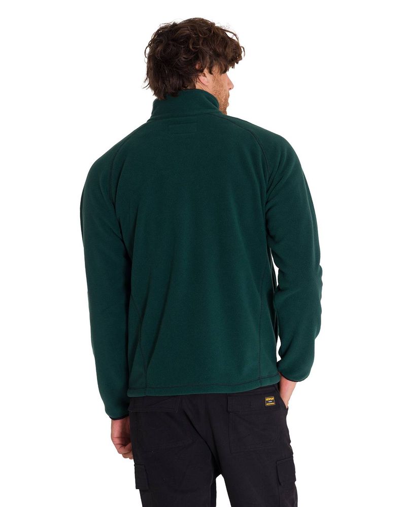Polar-Manga-Larga-Hombre-Fleece-Full-Zip-Verde-Petroleo-Cat