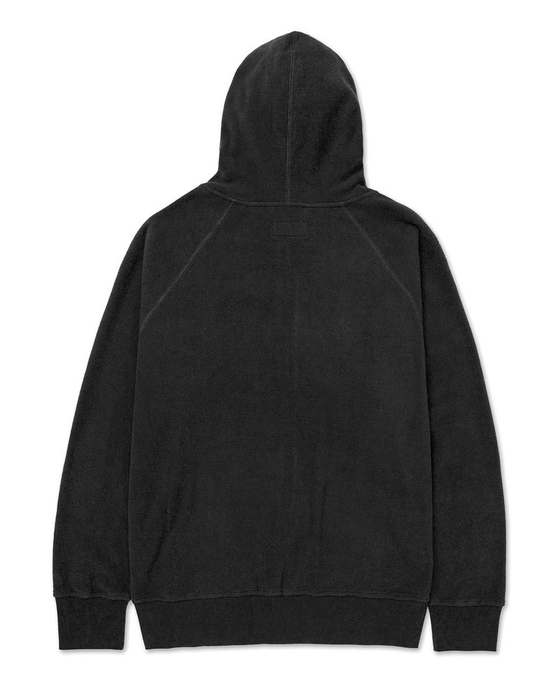 Polar-Manga-Larga-Unisex-Microfleece-Full-Zip-Hoodie-Negro-Cat