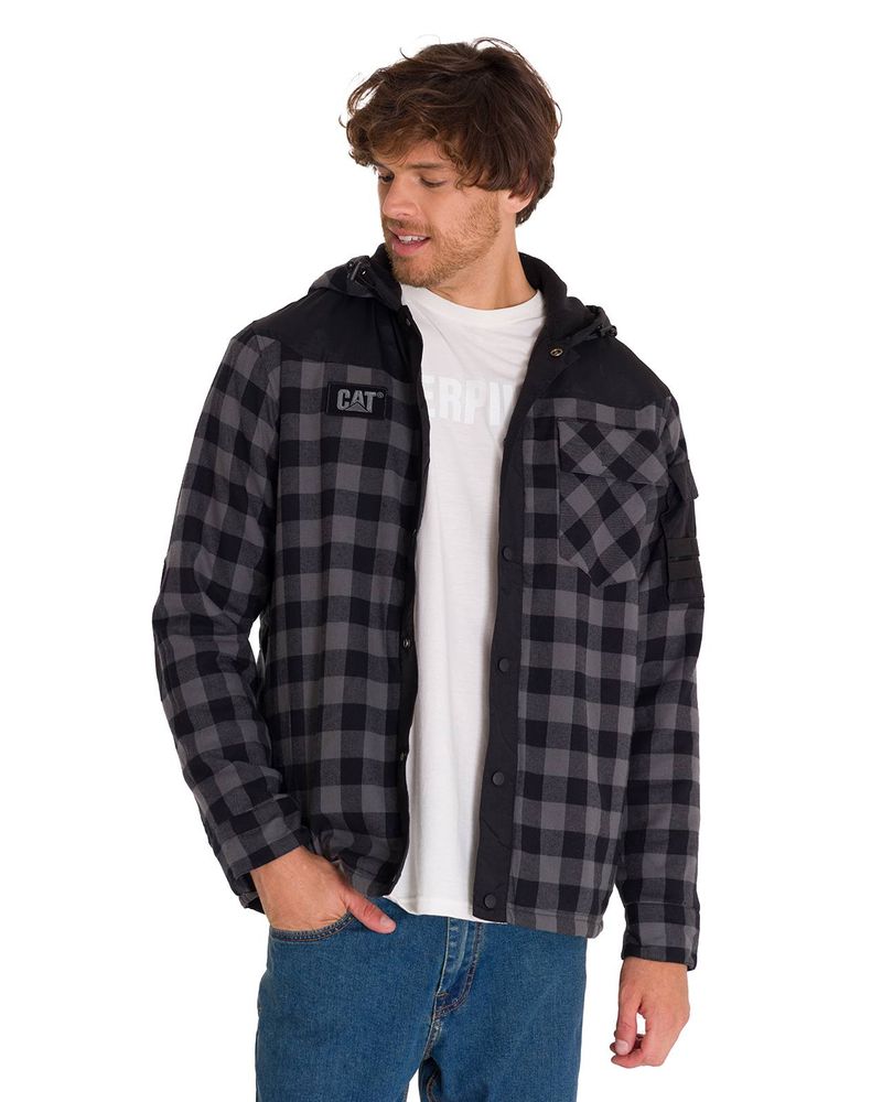 Chaqueta-Manga-Larga-Hombre-Sequoia-Shirt-Gris-Oscuro-Cat