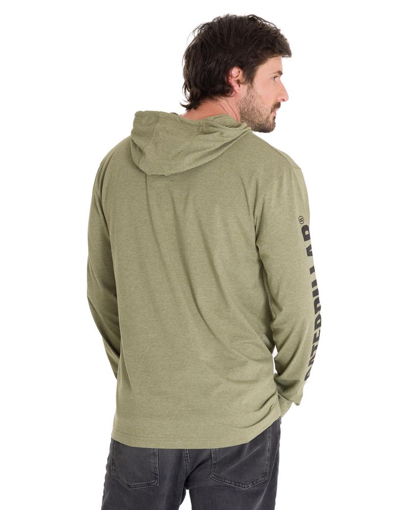 Poleron-Manga-Larga-Casual-Hombre-UPF-HOODED-BANNER-L-S-TEE-Oliva-Cat
