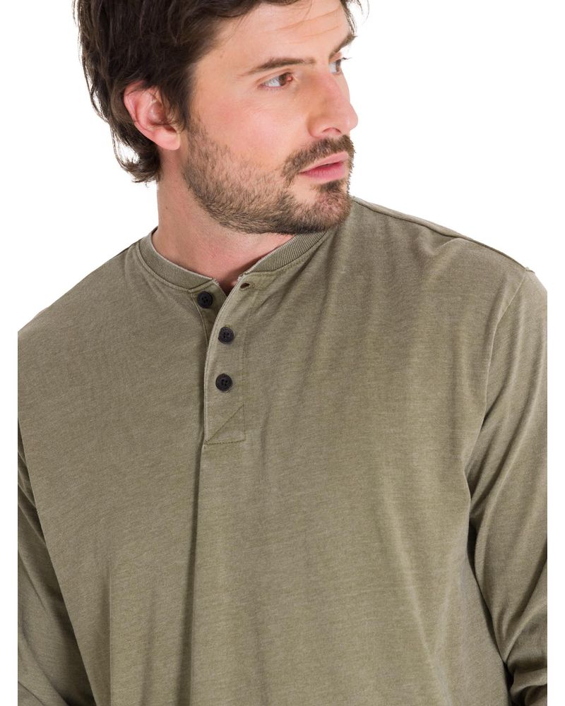 Polera-Manga-Larga-Hombre-Burnout-L-S-Henley-Oliva-Cat