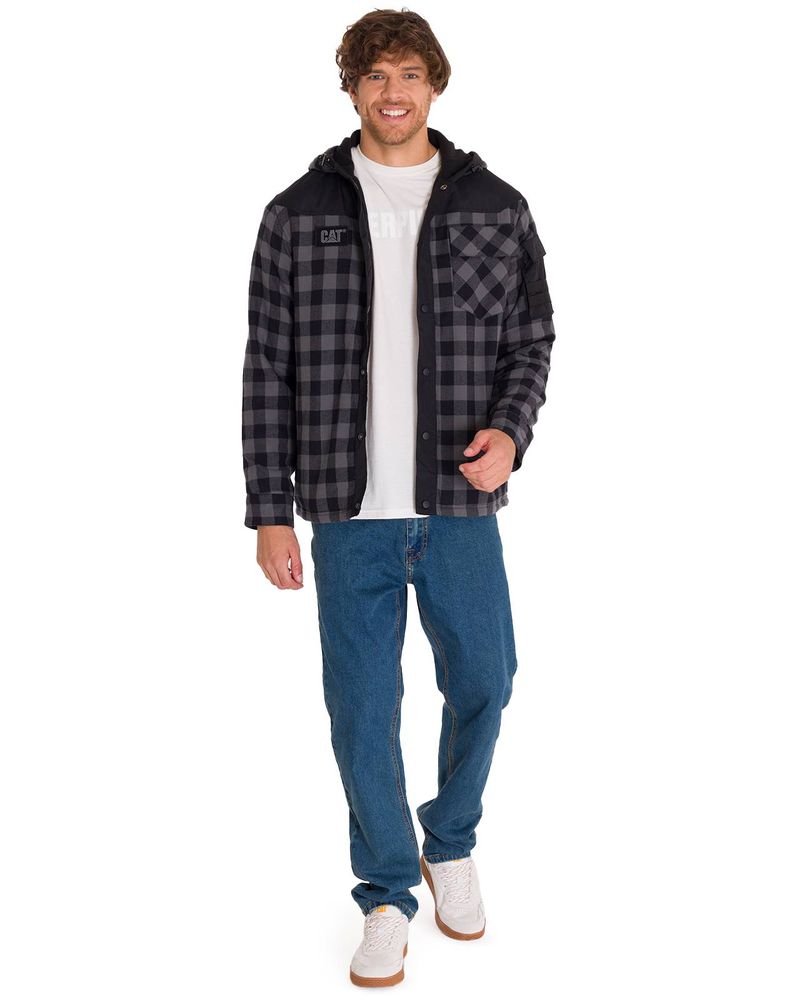 Chaqueta-Manga-Larga-Hombre-Sequoia-Shirt-Gris-Oscuro-Cat