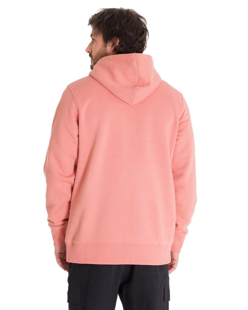 Poleron-Manga-Larga-Unisex-Fleece-Cat-Logo-Pullover-Hoodie-Coral-Cat